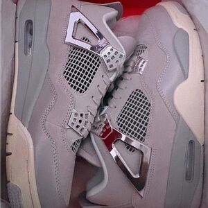 Jordan Gray and Silver Men's Shoes